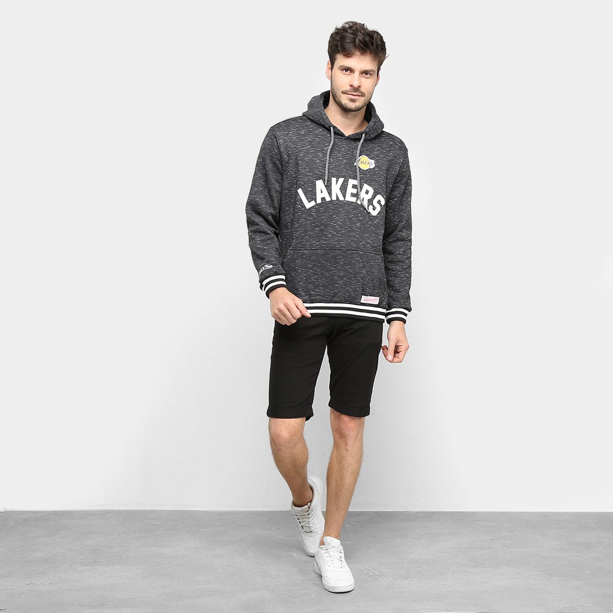 mitchell and ness lakers moletom com capuz